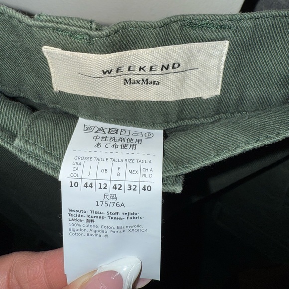 MaxMara Weekend Green Cargos - Picture 3 of 4